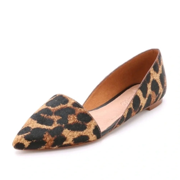 Madewell Animal Print Pointed Flats - Picture 1 of 12